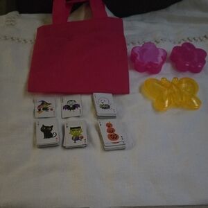 Mini Pink Tote Bag With Goodies Inside The Tote